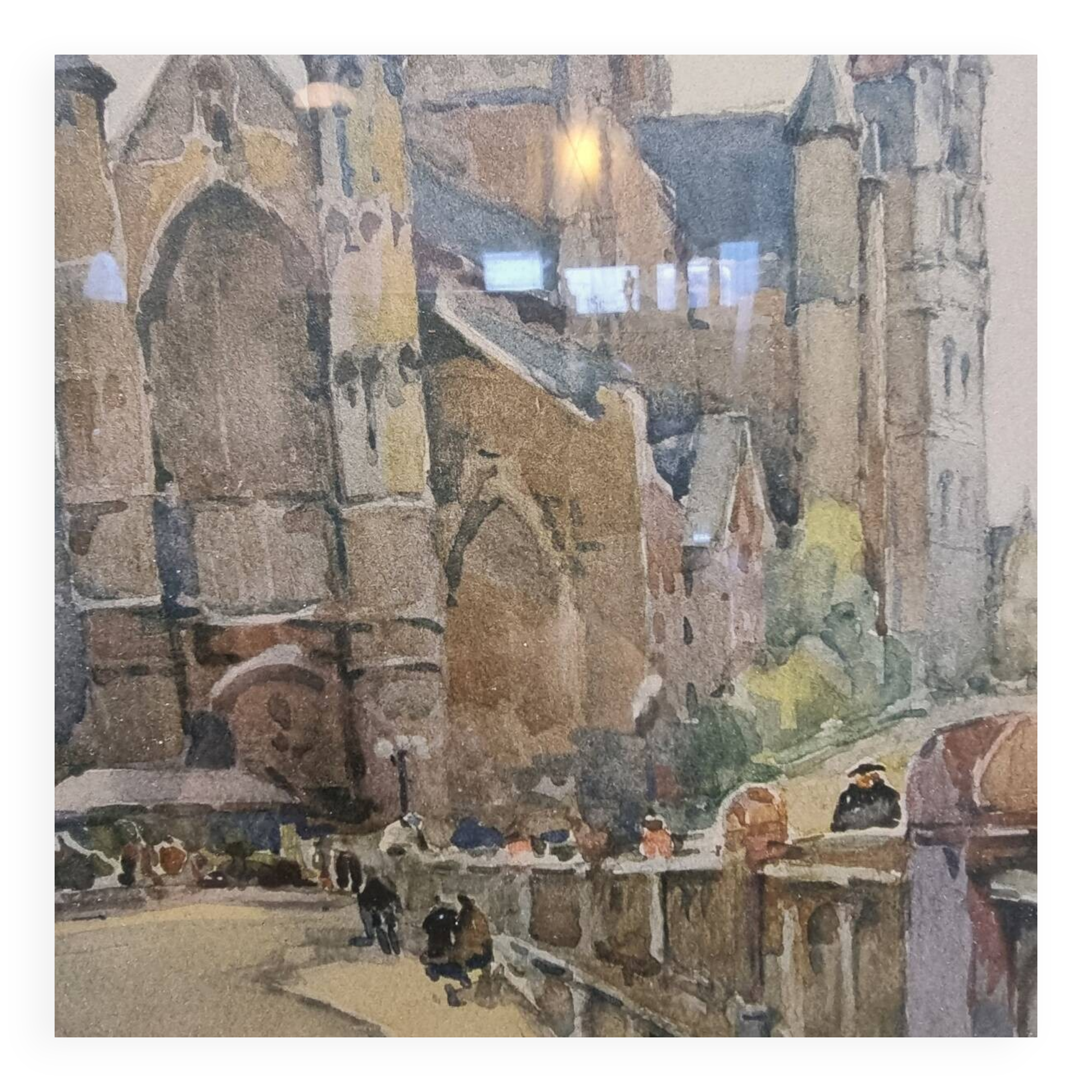 Watercolor By Ghent Nicolas Markovitch, Circa 1930