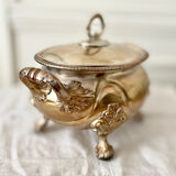 Silver metal tureen