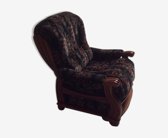 Fauteuil en tissus noir