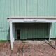 White farm table patinated