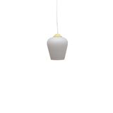Milk glass pendant lamp, vintage