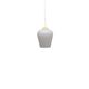 Lampe suspendue en verre opalin, vintage