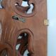 Art Nouveau openwork wooden shelf