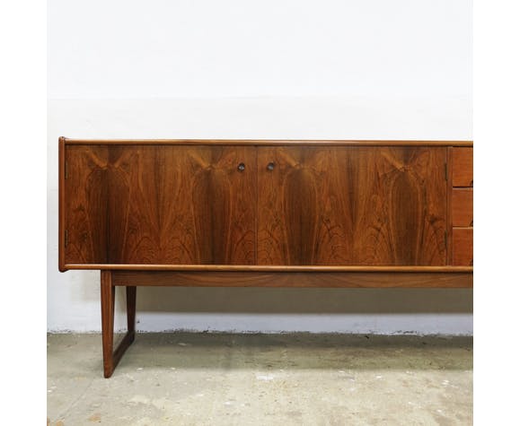 Enfilade en teck et bois de rose pour Younger années 60