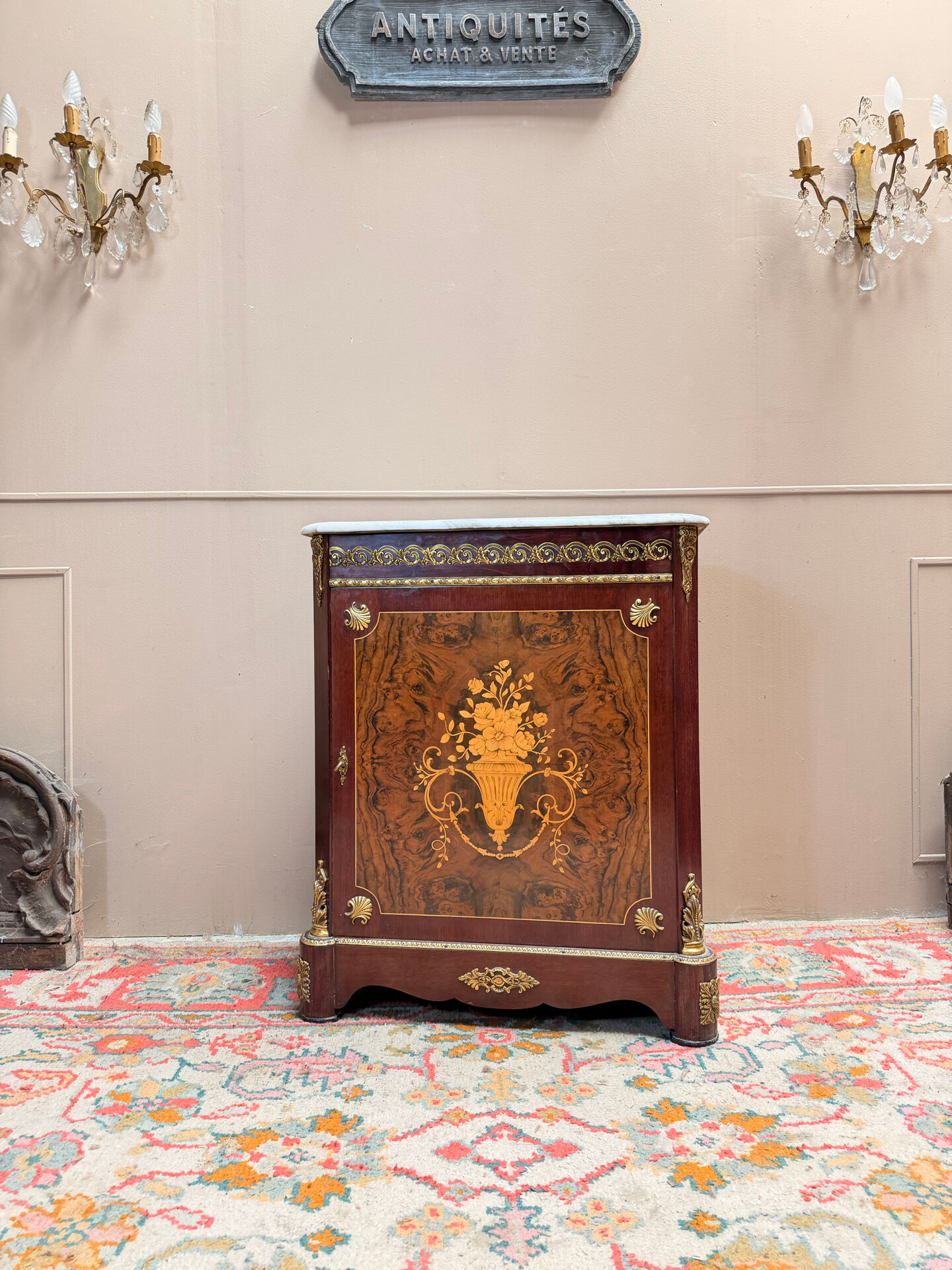 SUPPORT FURNITURE IN NAPOLEON III STYLE MARQUETRY
