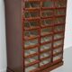 Meuble de Mercerie Vintage en Chêne/Acajou, Pays-Bas, 1930s