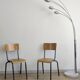 Paire de chaises d’école vintage années 50 esprit Jacques Hitier