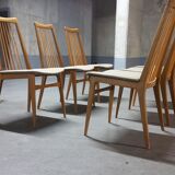 6 chairs Scandinavian years 50 60 Lubke