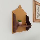 Antique wooden wall shelf