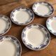 Service 6 plates vintage earthenware