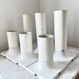 Vintage White Metal Wall/Ceiling Lamps by Rolf Krüger for Staff, 1970s Germ