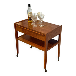 desserte scandinave vintage - teck