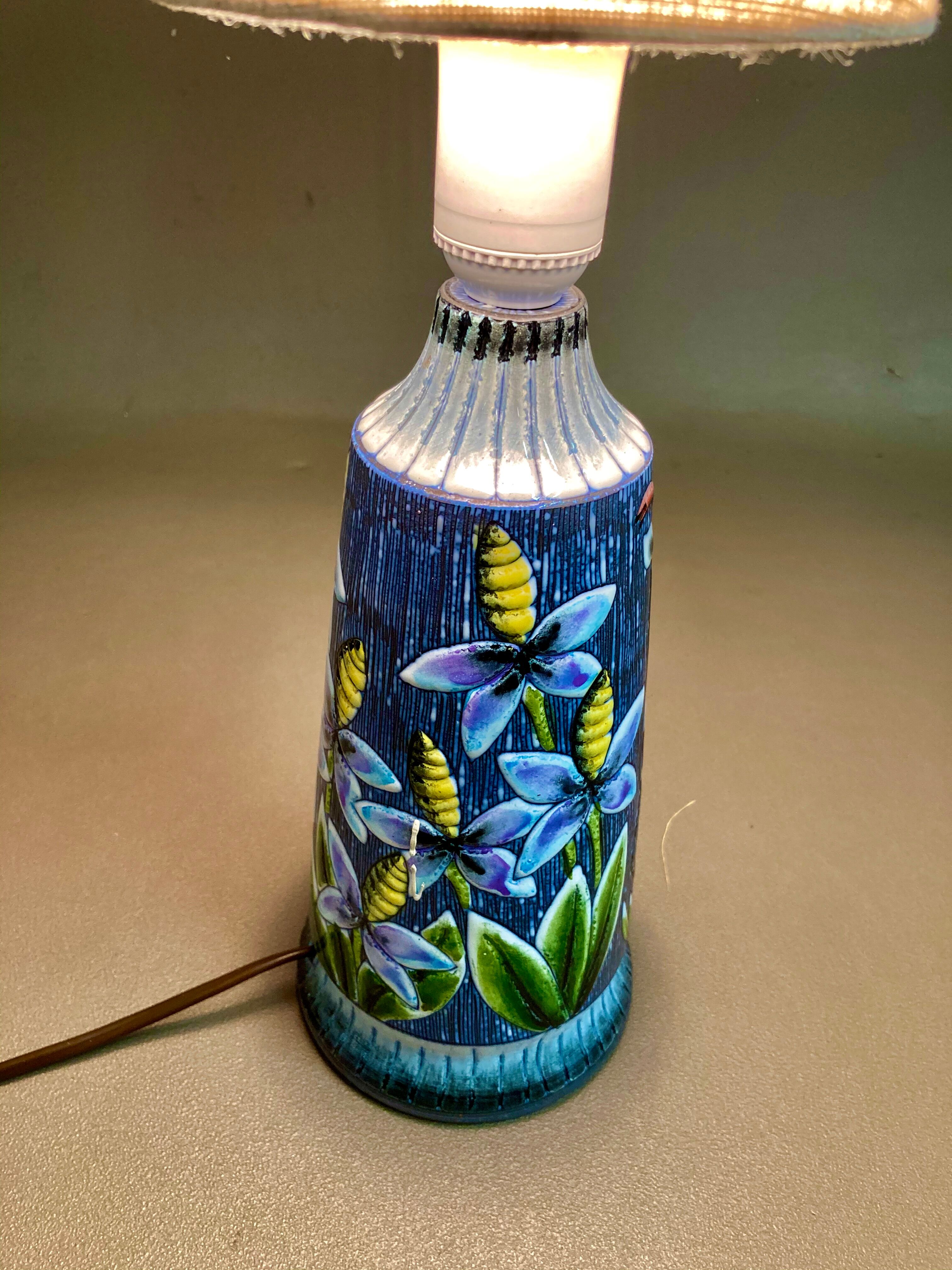 Scandinavian ceramic lamp 1960