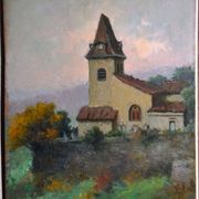 Hippolyte Léty, The Old Church of Beauvoir-de-Marc, Isère (circa 1935)