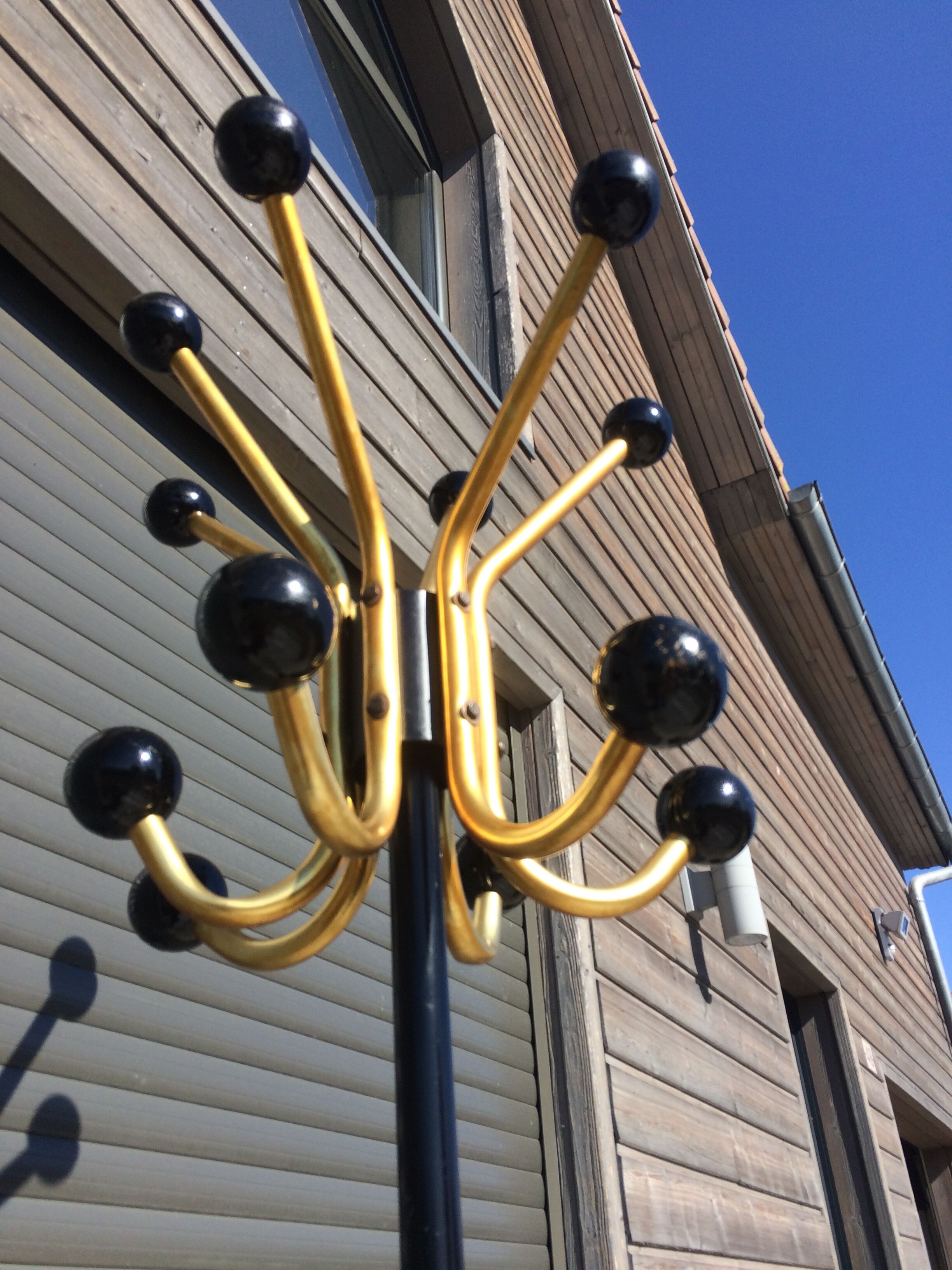 Coatrack 50s brass Parrot