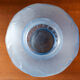Molded glass vase marine décor 50s