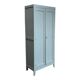 Vintage Parisian wardrobe in grey-blue green.