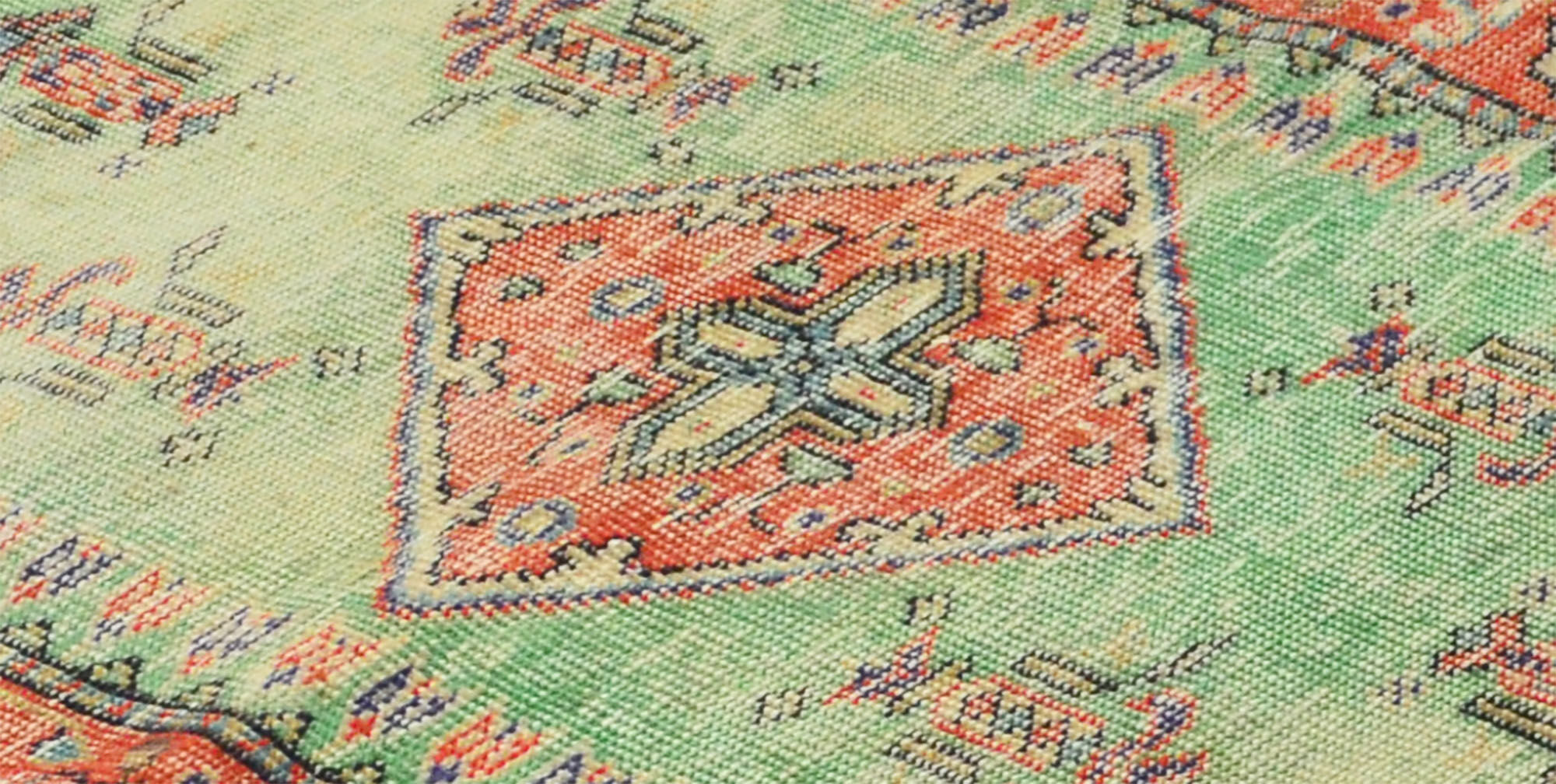 Anatolian handmade vintage rug 207 cm x 100 cm