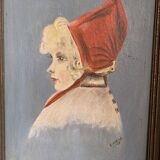 Portrait of lady in traditional costume