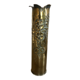 Vase obus gravé