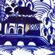 Portuguese earthenware dish, fusion between China - Macao and Portugal, 19th century