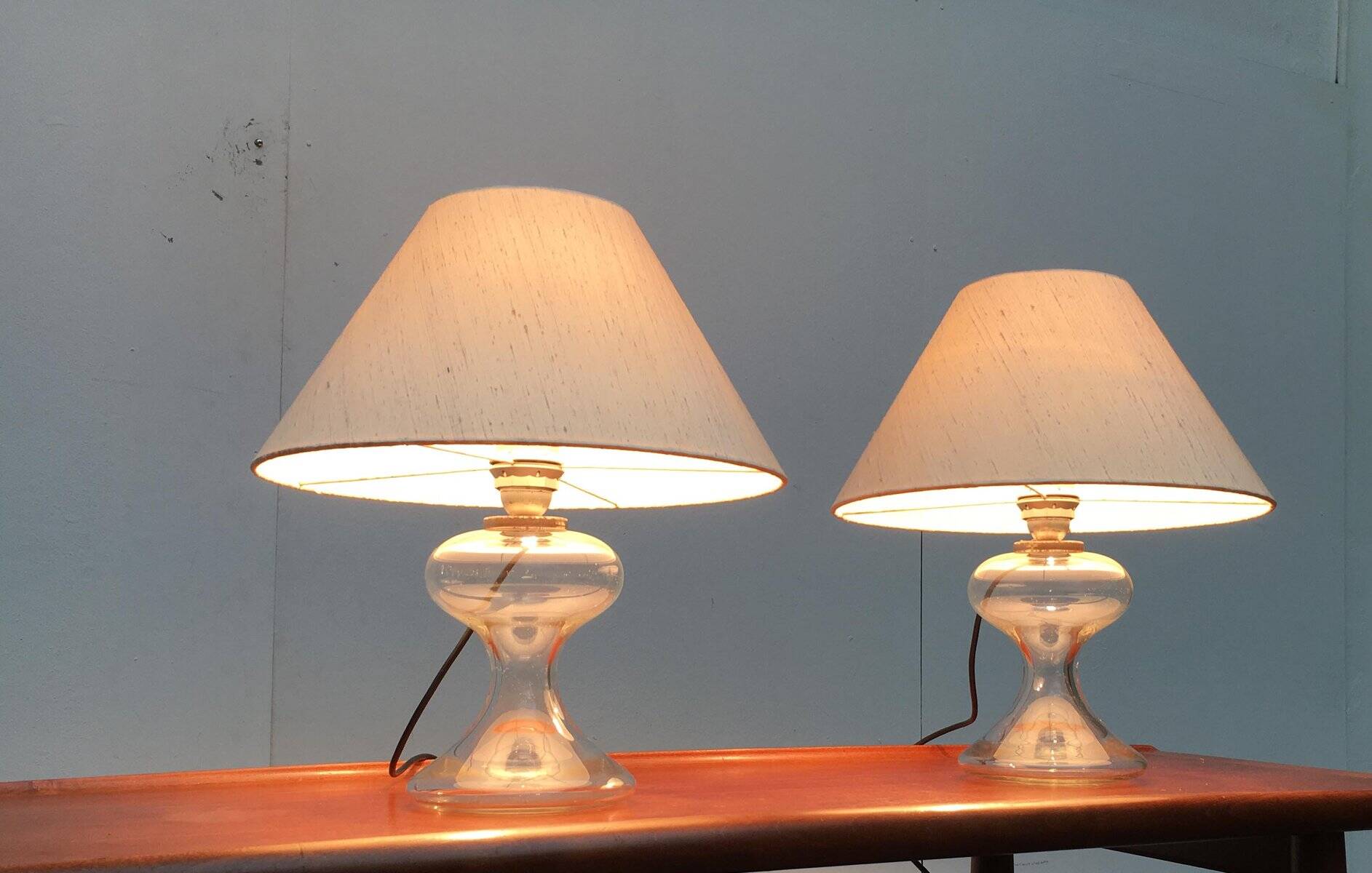 Mid-Century German table lamps ML 1 by Ingo Maurer for M Design, 1960s, set of 2