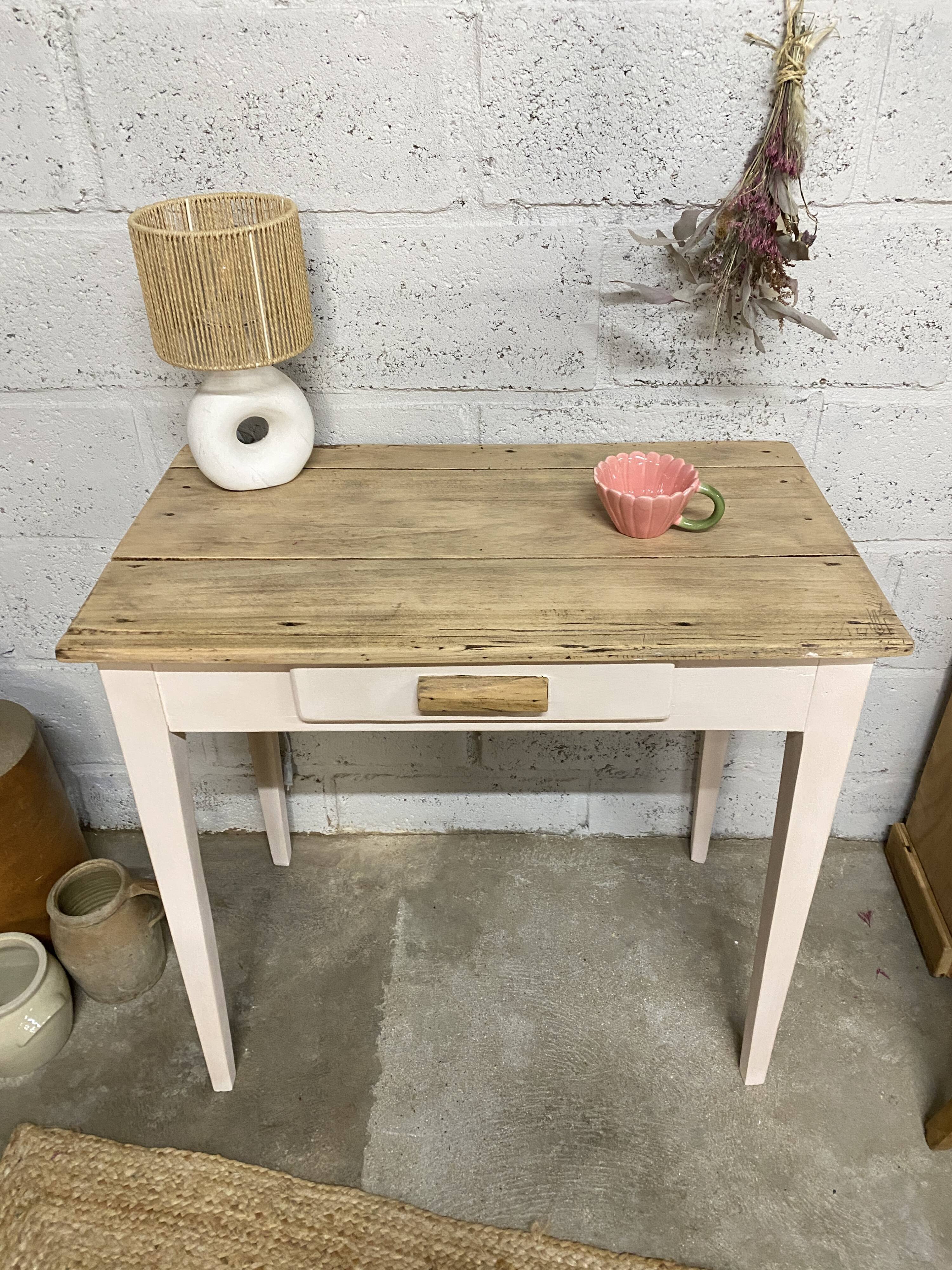 Small renovated farmhouse table or desk.
