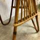 Table basse rotin vintage