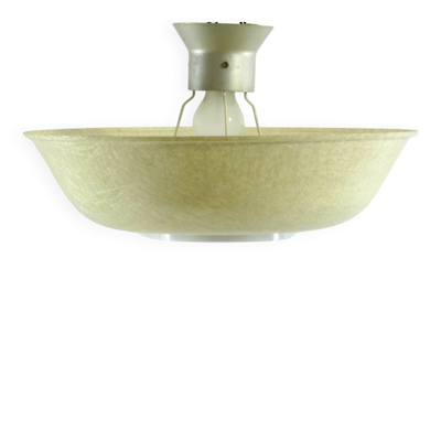 Lampe de plafond en fibre de verre vintage des années 50 de Philips Louis Kalff