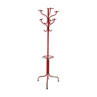 Antique Cast Iron Coat Rack, 1920s