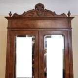 Louis XVI style mirror cabinet in walnut circa 1880