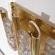 Pair of glass and brass sconces by Carl Fagerlund
