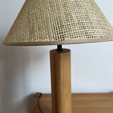 Solid oak floor lamp by Habitat