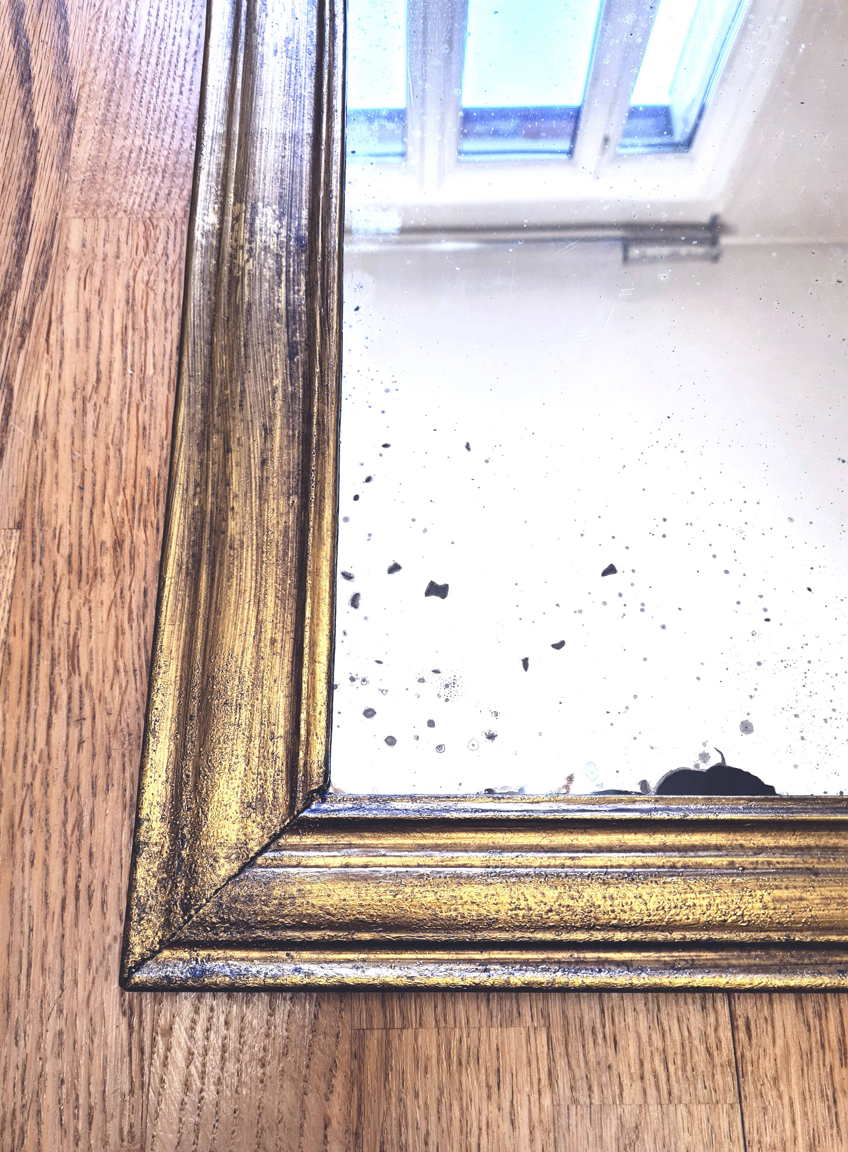 Antique Louis Phillipe mirror, gilded with gold leaf - "Marcelin"