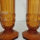 Art Deco vase pair, Val-Saint-Lambert crystal 1930