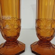 Pair of Art Deco vases, Val-Saint-Lambert crystal, 1930