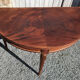 Console demi lune style empire bois vintage
