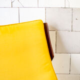 Recliner wooden armchair, Italy 50s