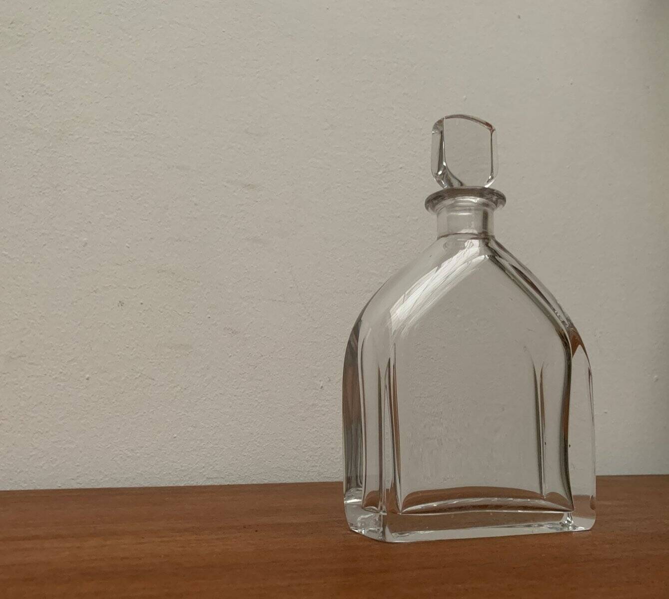 Bouteille en verre suédoise vintage d'Orrefors