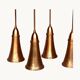 A set of 7 pendants. France 1960s.