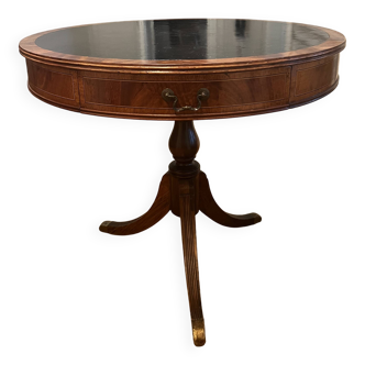 Antique round wooden console