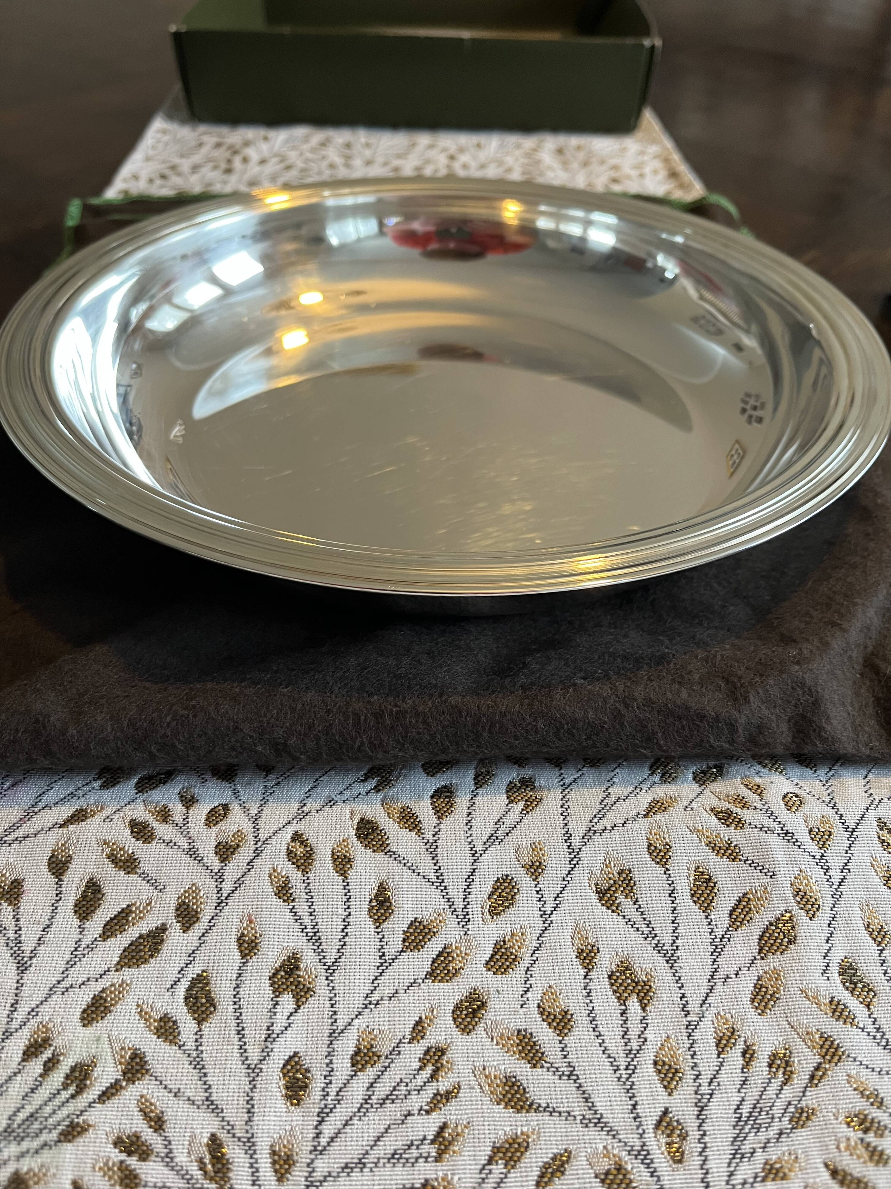 Christolfe silver vegetable dish