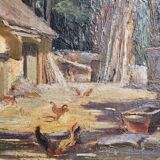 Tableau ferme ensoleillé