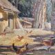 Sunny farmhouse painting