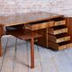 Art Deco Walnut Writing Desk from Up Závody, Czech, 1930s