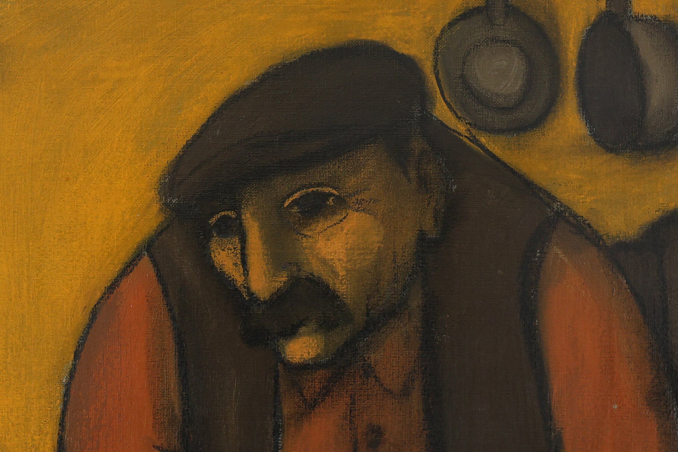 Robert Deman, Solitary Man, 1940s, Oil on Canvas, Framed
