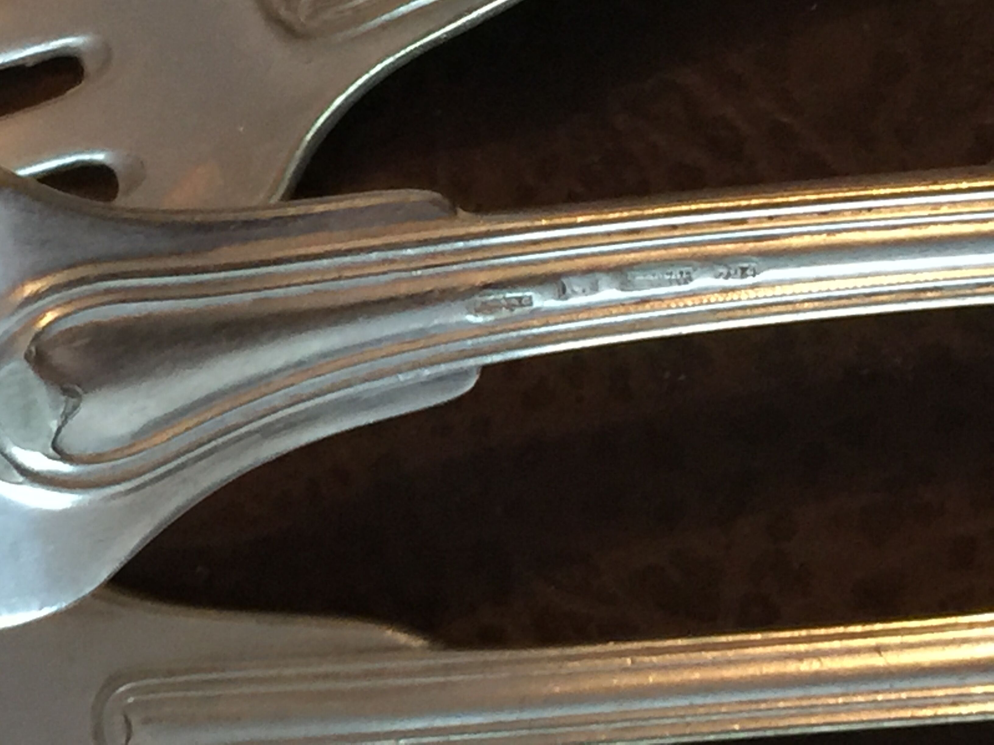 Chritofle cutlery in silver metal XX centuries