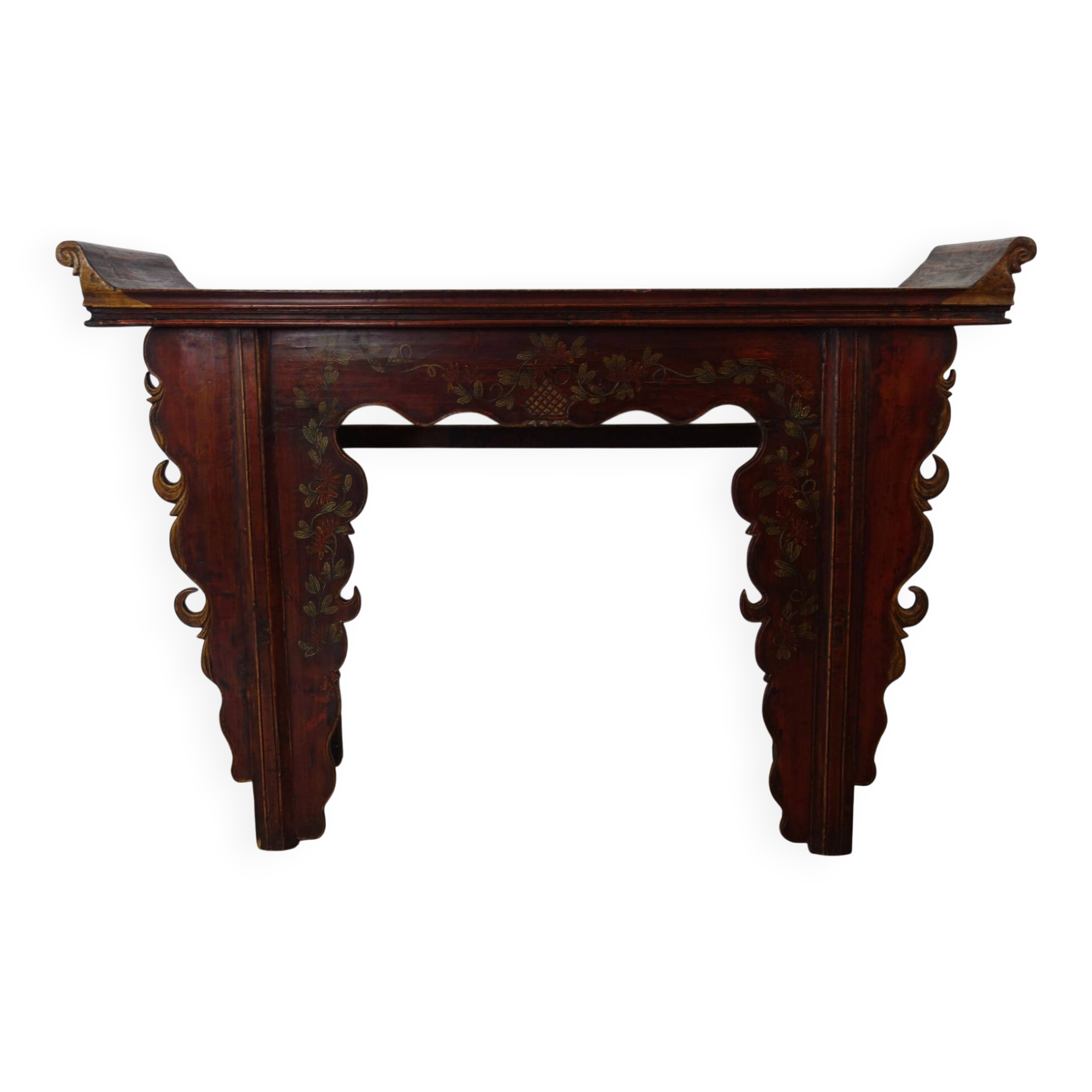 Antique altar console decorated, China early 20th century