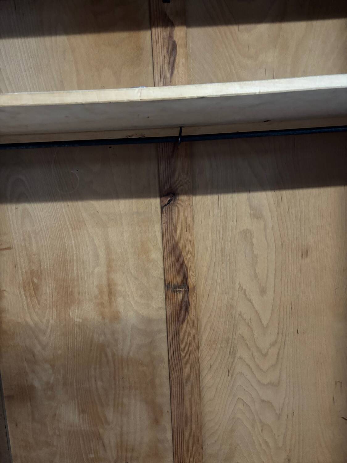 Parisian Art Deco wardrobe in natural wood