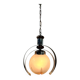 Lustre italien par MAZZEGA en métal, bois et verre Murano 1970